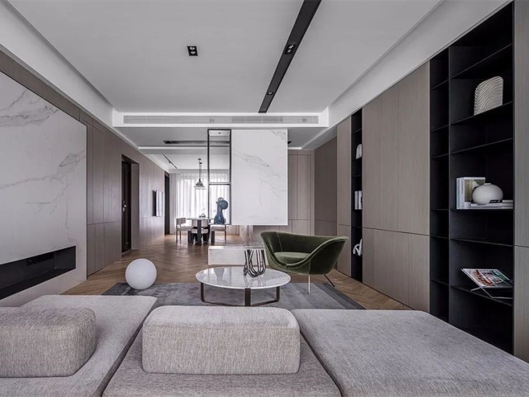 极简风住装饰设计资料下载-上海高品质极简风的住宅