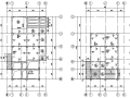 小型独栋别墅混凝土框架结构施工图CAD