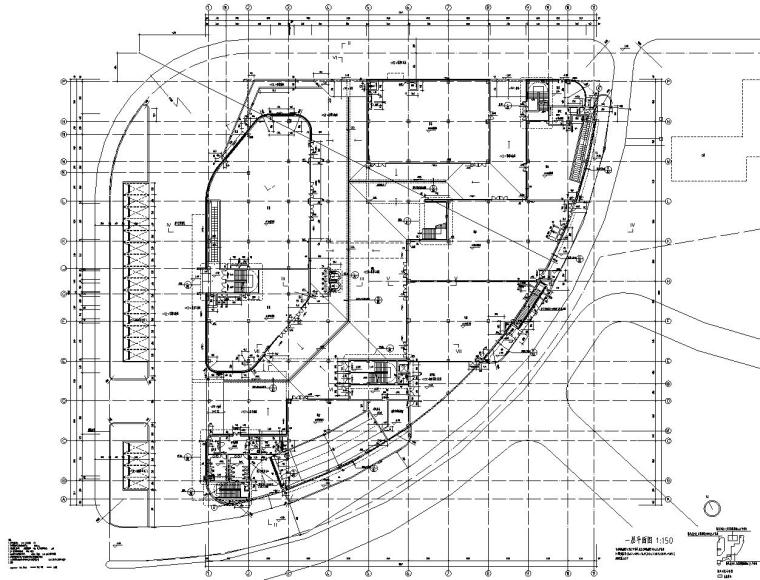 综合商场建筑图cad资料下载-南昌大型四层商场结构施工图CAD含建筑图