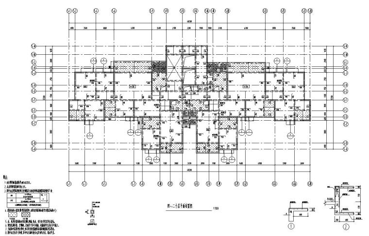 四川住宅建筑图纸资料下载-四川高层板式剪力墙住宅结构施工图CAD