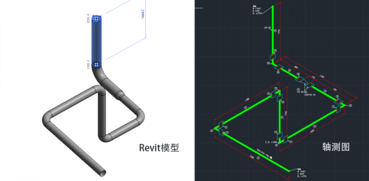 revit机电方案资料下载-Revit机电模型自动生成CAD轴测图