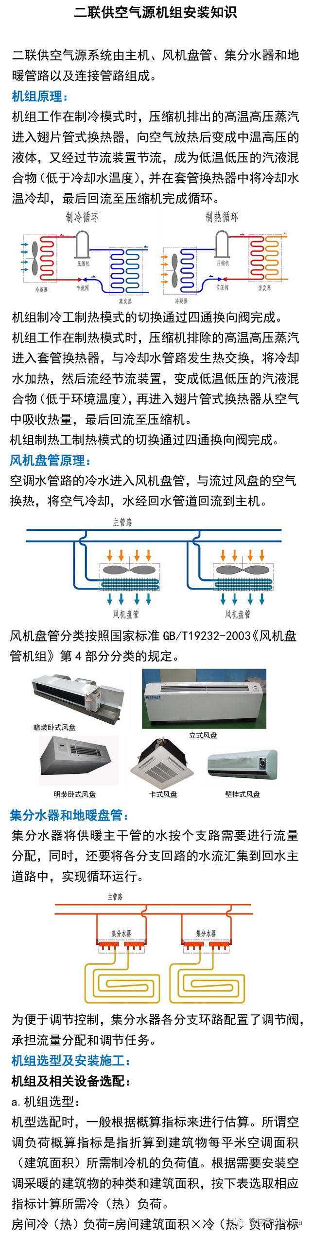 空气源空调cad资料下载-二联供空气源机组安装知识