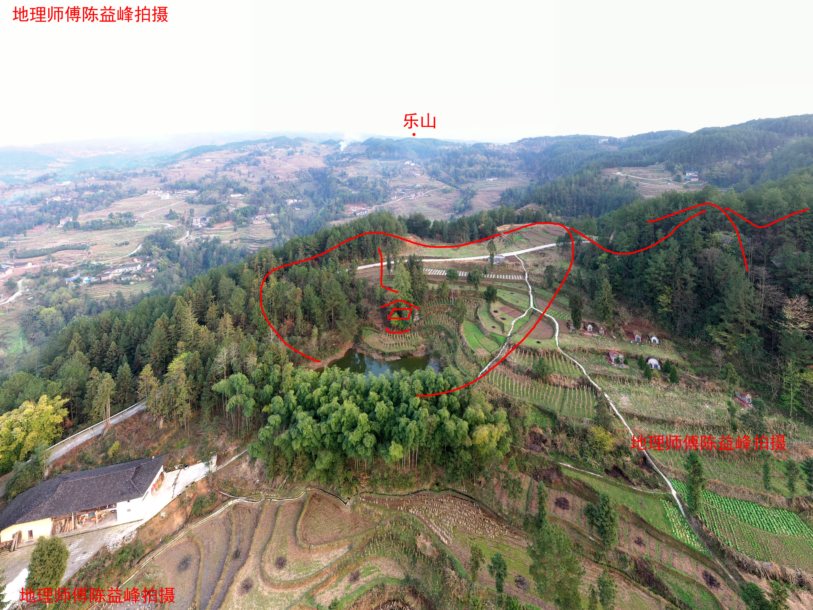 来龙身上起高峰为乐山,气势磅礴