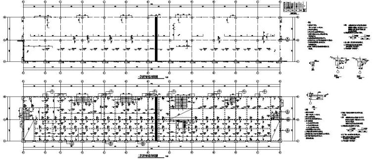 小区电力配套施工图资料下载-某三层小区商业配套混凝土结构施工图CAD