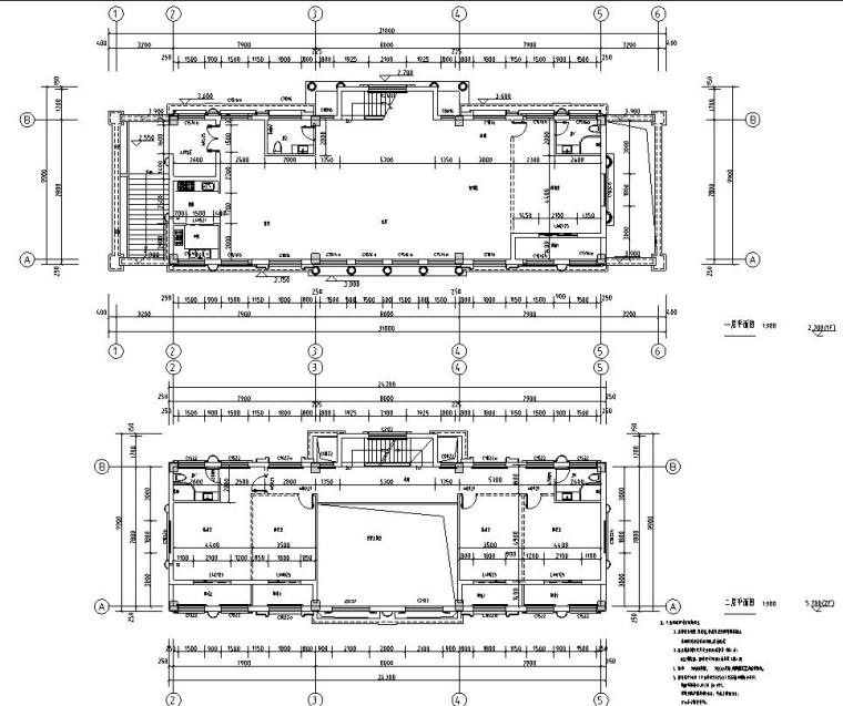 售楼建筑cad资料下载-欧式4层售楼中心混凝土结构施工图CAD含建筑
