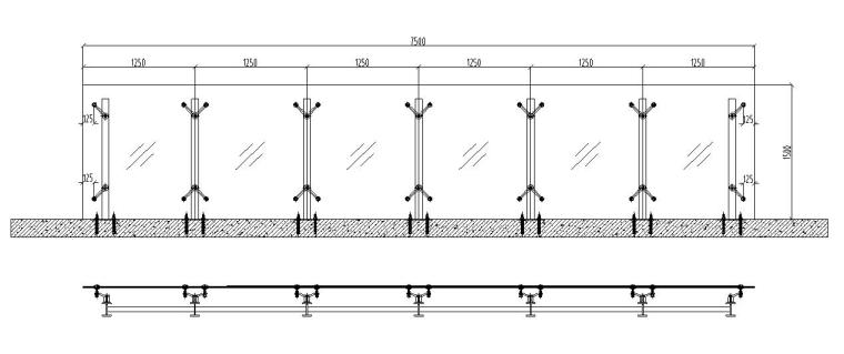 铝板雨棚图cad资料下载-某建筑室外悬挑雨棚结构施工图CAD