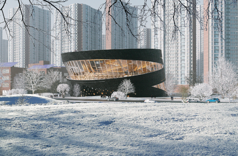 2021景观竞赛作品资料下载-韩国图书馆竞赛，北京这家事务所拿出了亮眼