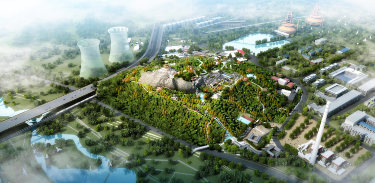 200亩产业园设计方案资料下载-[北京]西侧工业产业园景观改造深化设计方案