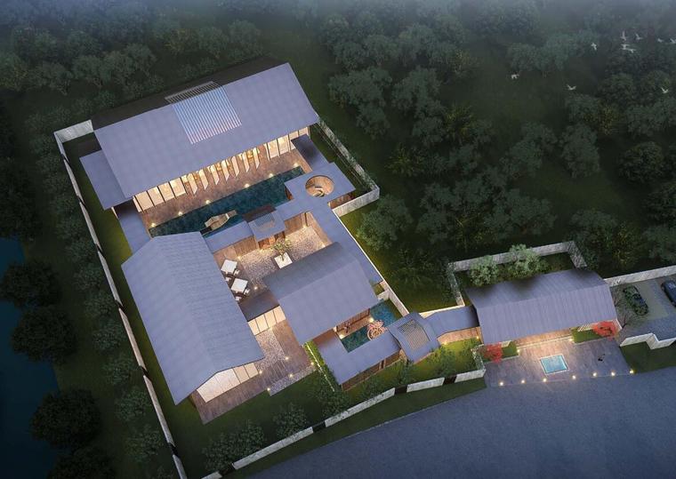 新中式风格高密度 高层住宅建筑方案设计 鸟瞰图2.jpg