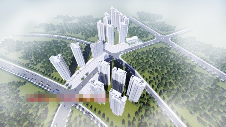 现代高层住宅模型su资料下载-[广东]现代高层住宅建筑设计模型SU(2020)