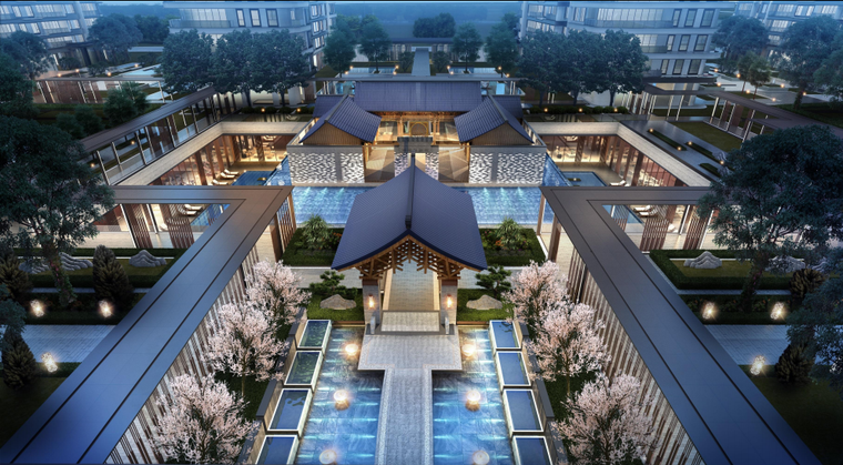 [浙江]新中式高层居住区建筑设计文本pdf