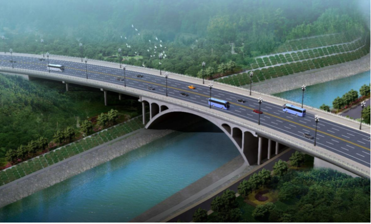 施工组织设计含网络结构图资料下载-[四川]跨湖桥梁道路施工组织设计(424页)