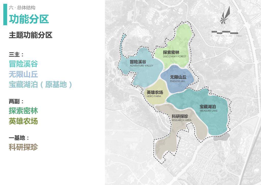 大熊猫繁育研究基地动植物园景观设计 主题功能分区jpg
