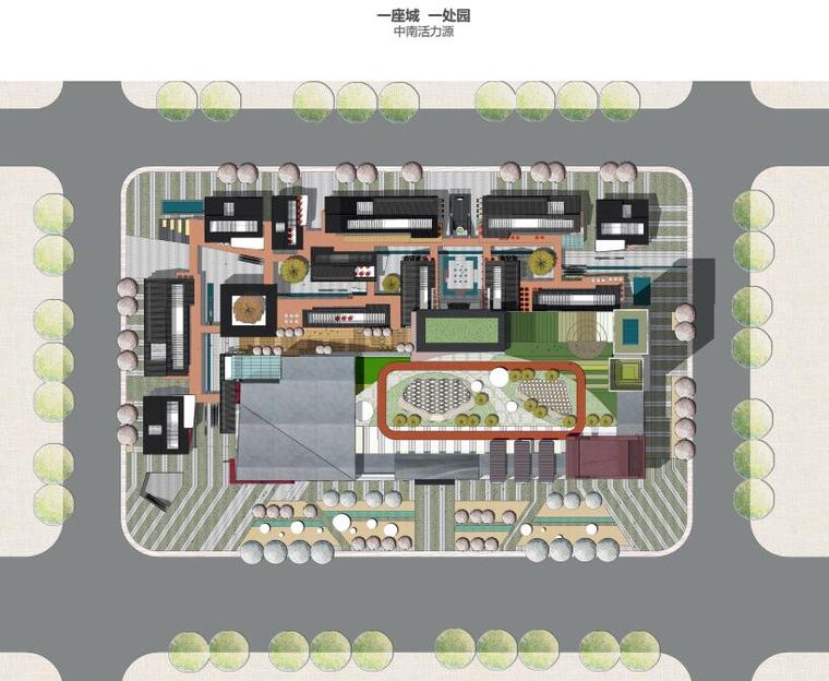 国风新中式风格商业街综合体建筑方案设计 平面图.jpg