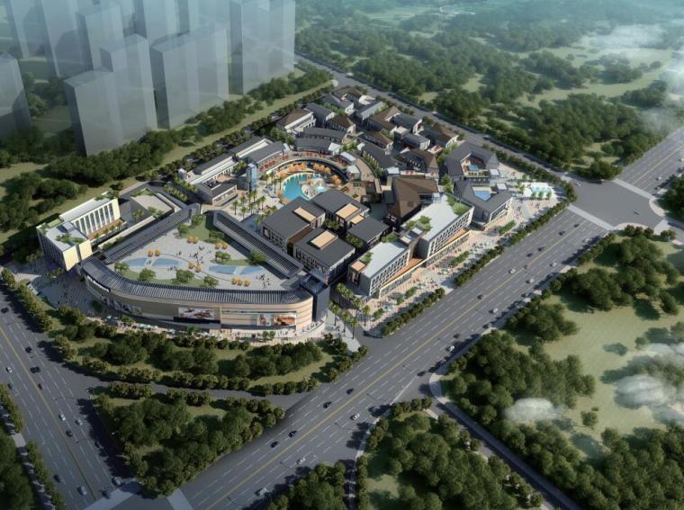 新中式商业街门头设计资料下载-[山东]新中式商业街区建筑规划方案设计2020