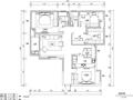 145m²现代风格四室两厅住宅装修施工图设计