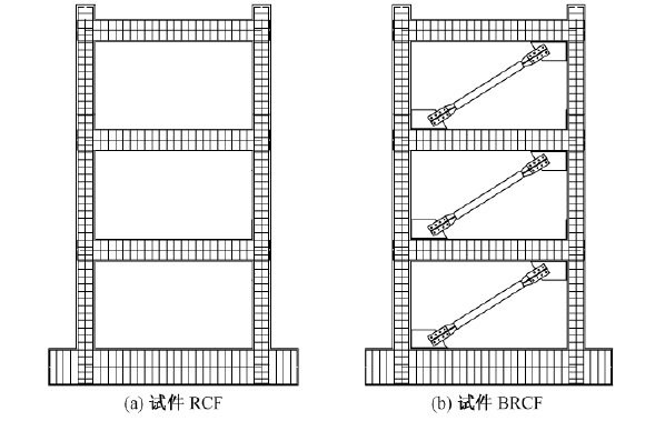 框架研究方法资料下载-BRB加固震损框架抗震性能试验研究