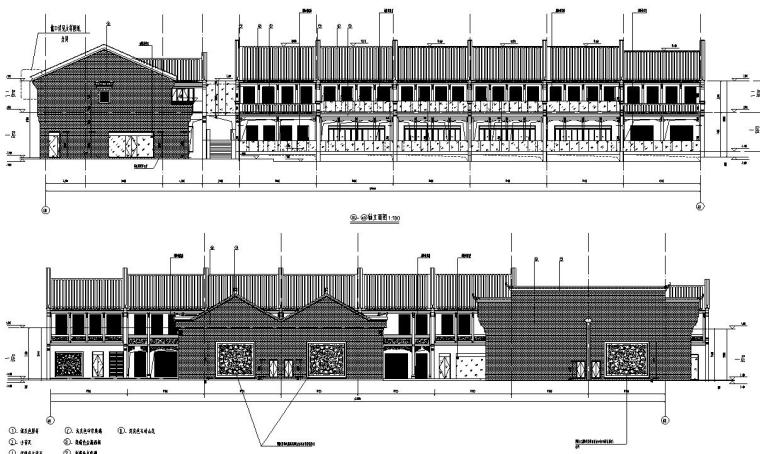 2层混凝土结构资料下载-二层阁楼式酒店混凝土结构施工图CAD含建筑