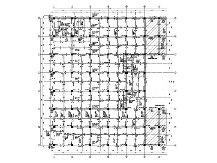 集装箱框架结构资料下载-[唐山]八层框架结构图书馆结构施工图