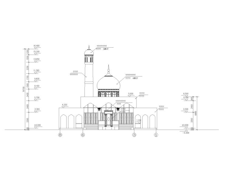 欧式建筑施工图CAD资料下载-欧式建筑构造CAD图纸