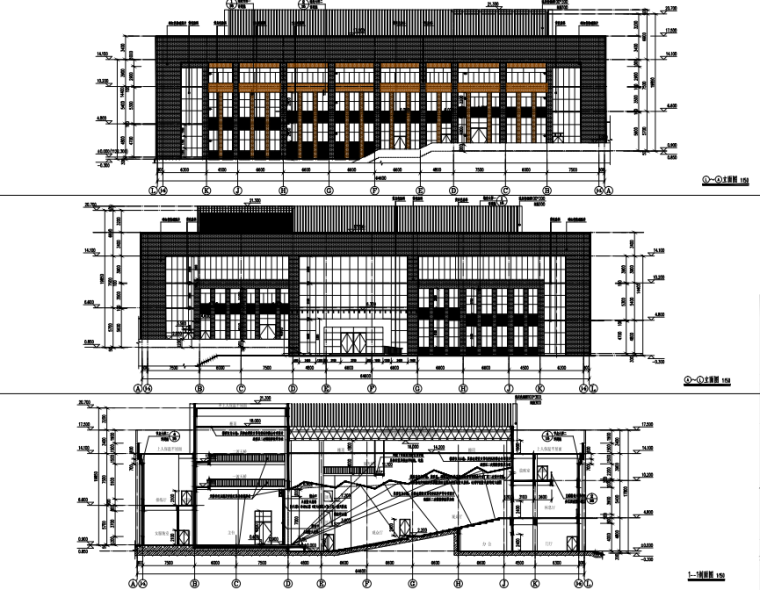 汉中建筑施工图全套资料下载-某高中建筑施工图全套