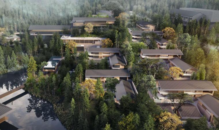 森林乐园方案设计资料下载-[福建]中式风格森林-山地酒店建筑方案设计