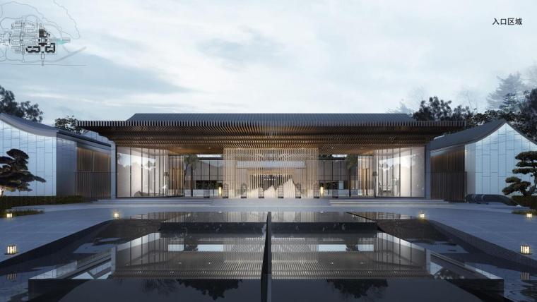 中式一层建筑设计资料下载-[江苏]现代中式海景国际五星级酒店建筑设计