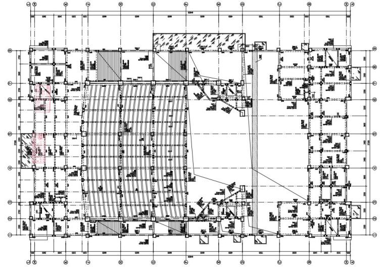 钢框架施工图5层资料下载-5层框架+钢网架礼堂结构施工图2020