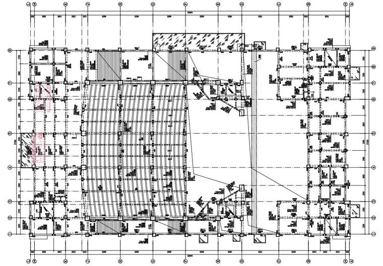 钢网架结构技术交底资料下载-5层框架+钢网架礼堂结构施工图2020