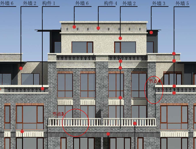 建筑立面材料解析手册资料下载-公馆立面材料节点控制手册（51页）