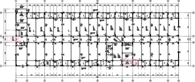 4层宿舍框架建筑图资料下载-9层框架剪力墙结构女生宿舍结构施工图2020