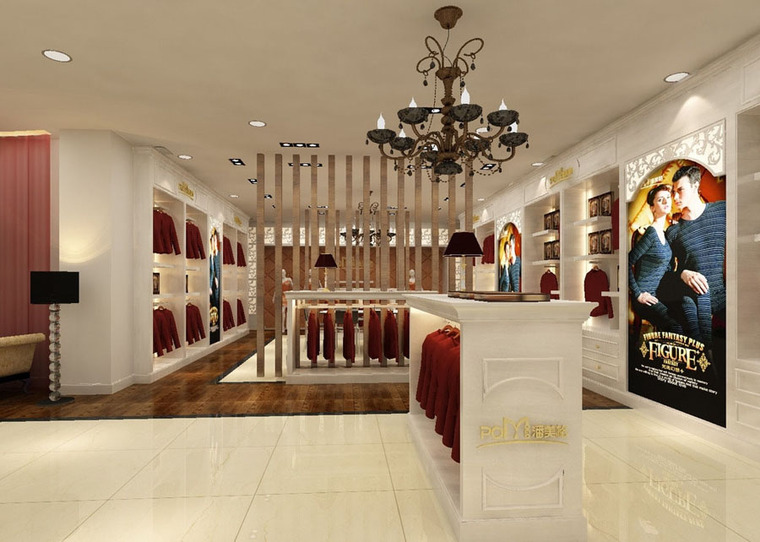 服装店设计案例效果图-室内设计-筑龙室内设计论坛