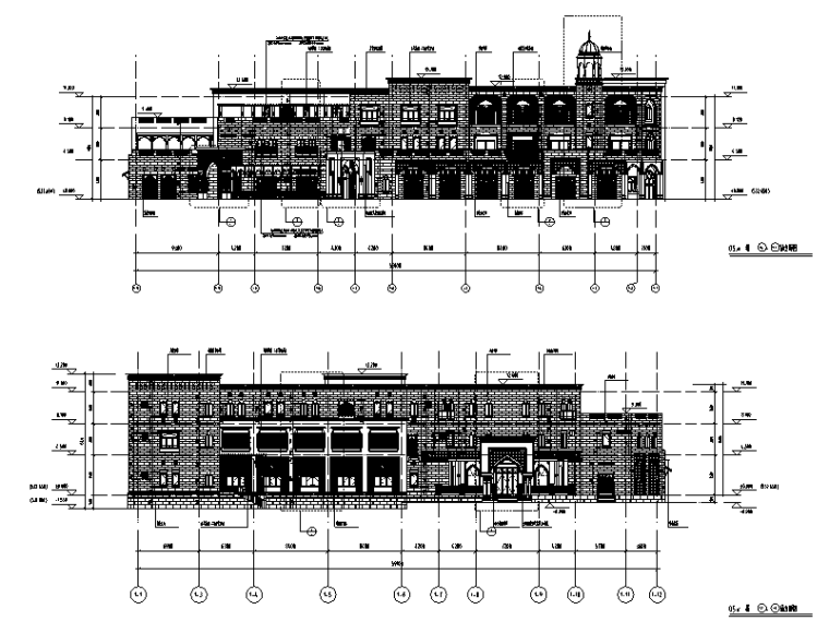 圆形混凝土建筑图资料下载-西域建筑酒店混凝土结构施工图CAD含建筑图