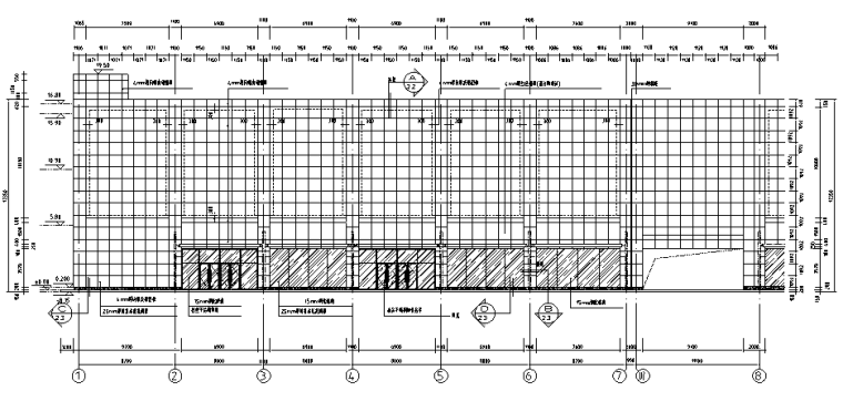 商场施工图CAD资料下载-北京某多层商场铝塑板幕墙施工图CAD