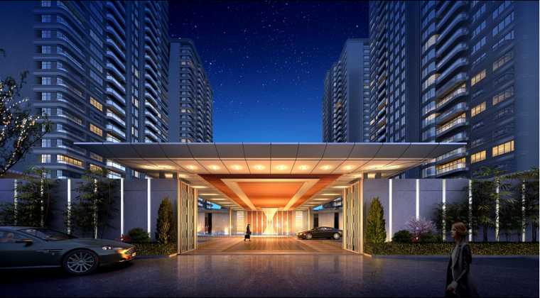 [重庆]现代轻奢高层 叠拼居住区规划设计pdf