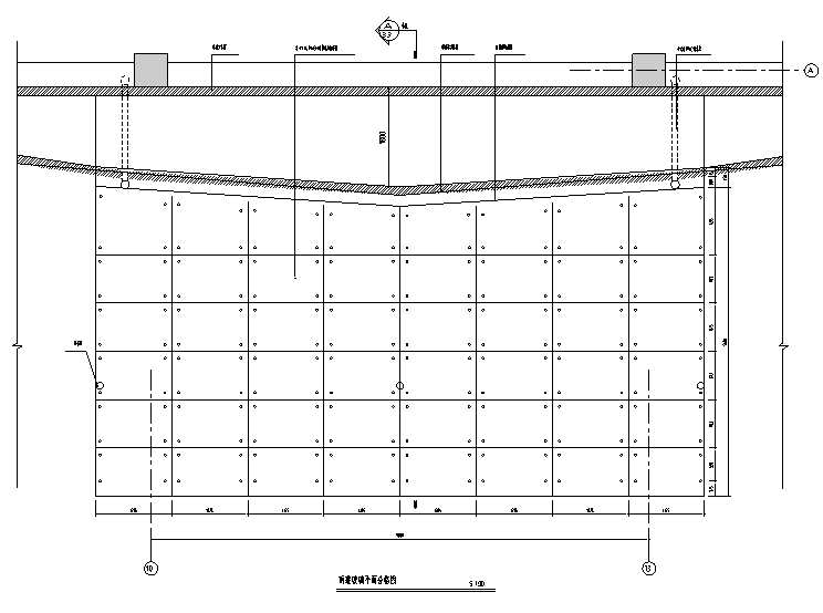 玻璃地面施工图cad资料下载-某商厦室外点式玻璃雨棚施工图CAD