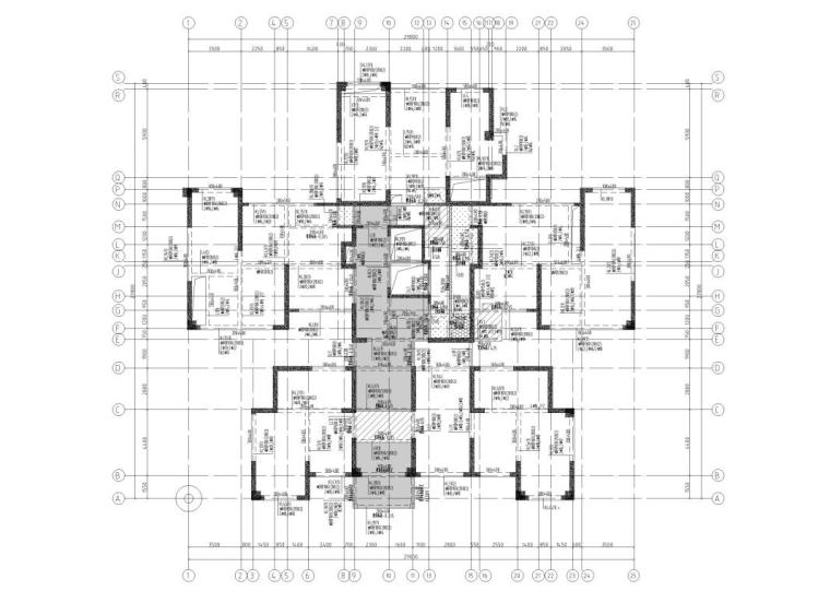 剪力墙商业施工资料下载-恒大37层框架剪力墙结构综合商业区施工图