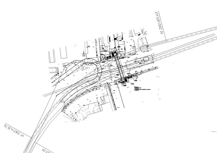 城市人行天桥设计图纸资料下载-[广东]59m桁架人行天桥设计图纸