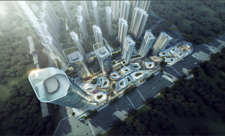 [湖南]高层住宅 高层写字楼 商业组团设计pd-商业建筑-筑龙建筑设计