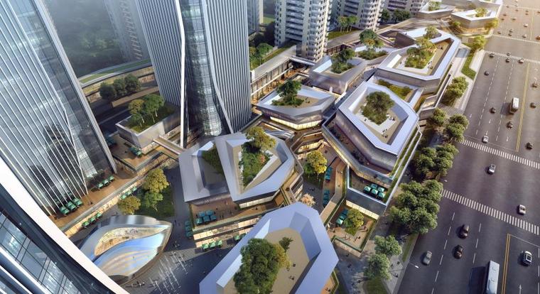 [湖南]高层住宅 高层写字楼 商业组团设计pd-商业建筑-筑龙建筑设计