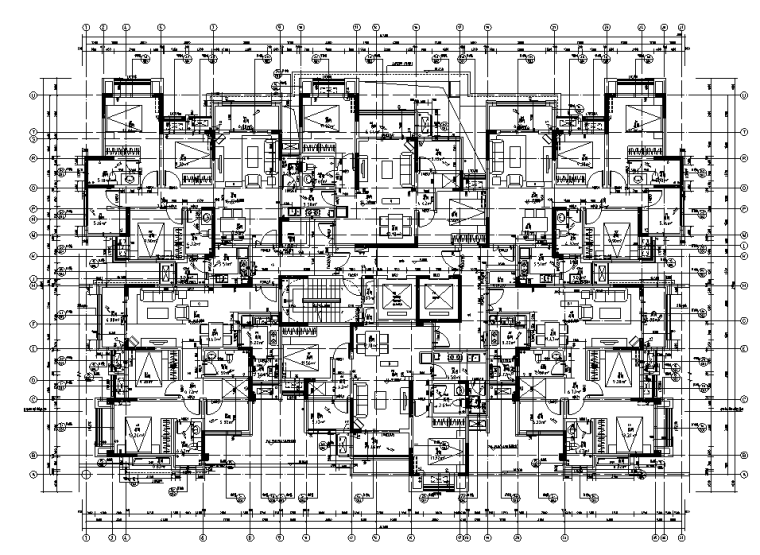 高层住宅建筑施工图说明资料下载-重庆高层住宅带商业结构施工图CAD含建筑图