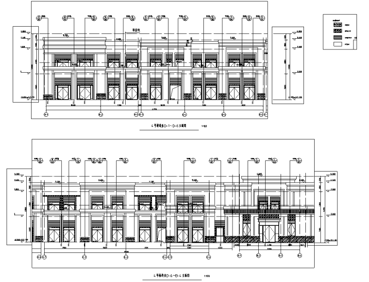 温泉配套建筑CAD资料下载-重庆某住宅配套商业结构施工图CAD含建筑图