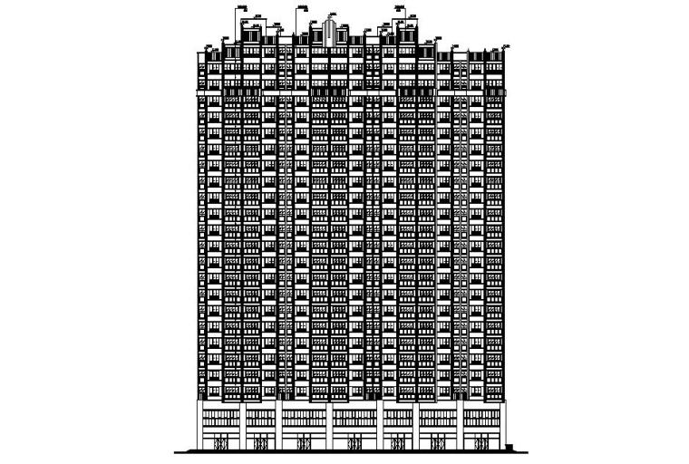 四层民房建筑图纸资料下载-东山巷安置房建筑、节能及人防建筑图纸