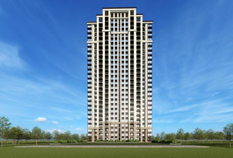古典居住区规划设计资料下载-[江苏]新古典风格高层居住区规划设计方案