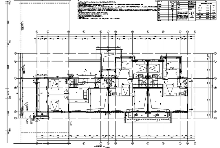 别墅建筑含cad资料下载-某四层叠拼别墅混凝土结构施工图CAD含建筑