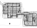 大型住宅二层地下室结构施工图CAD含建筑图