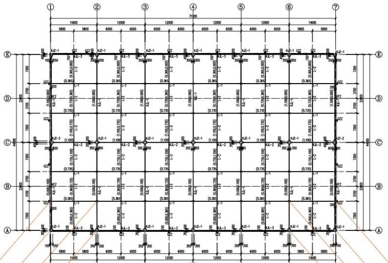钢框架结构雨棚大样图资料下载-[贵州]单层钢框架结构办公楼结构施工图2020