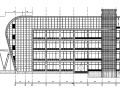 某大学体育馆铝塑板玻璃幕墙施工图CAD