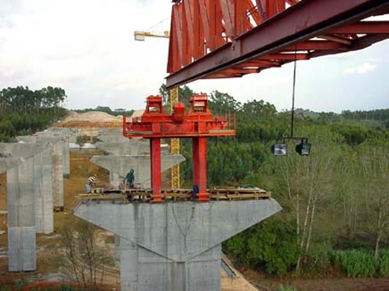 桥梁工程移动模架法施工特点及施工流程