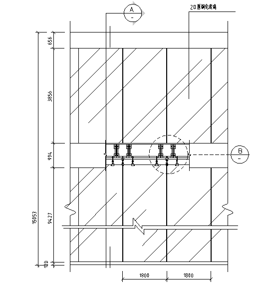 CAD玻璃门节点大样图资料下载-多种吊挂式玻璃幕墙节点大样图CAD